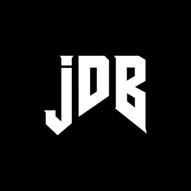 Teknoloji şirketi için JDB mektup logosu tasarımı. JDB logo tasarımı siyah ve beyaz renk kombinasyonu. JDB logosu, JDB vektörü, JDB tasarımı, JDB simgesi, JDB alfabesi. JDB tipografi logosu tasarımı.