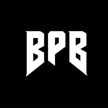 Teknoloji şirketi için BPB harf logosu tasarımı. BPB logo tasarımı siyah ve beyaz renk kombinasyonu. BPB logosu, BPB vektörü, BPB tasarımı, BPB simgesi, BPB alfabesi. BPB tipografi logosu tasarımı.
