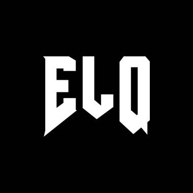 Teknoloji şirketi için ELQ mektup logosu tasarımı. ELQ logosu siyah ve beyaz renk kombinasyonu tasarladı. ELQ logosu, ELQ vektörü, ELQ tasarımı, ELQ simgesi, ELQ alfabesi. ELQ tipografi logosu tasarımı.