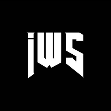 Teknoloji şirketi için IWS mektup logosu tasarımı. IWS logosu siyah ve beyaz renk kombinasyonu tasarladı. IWS logosu, IWS vektörü, IWS dizaynı, IWS simgesi, IWS alfabesi. IWS tipografi logosu tasarımı.