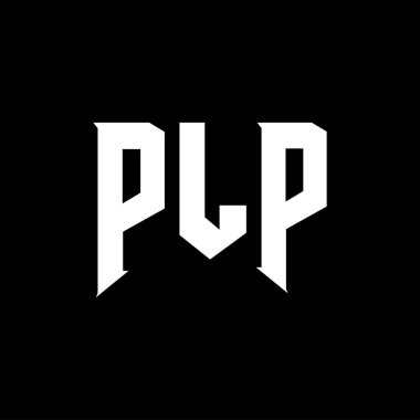 Teknoloji şirketi için PLP harf logosu tasarımı. PLP logo tasarımı siyah ve beyaz renk kombinasyonu. PLP logosu, PLP vektörü, PLP tasarımı, PLP simgesi, PLP alfabesi. PLP tipografi logosu tasarımı.
