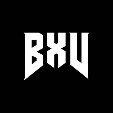 Teknoloji şirketi için BXV harf logosu tasarımı. BXV logo tasarımı siyah ve beyaz renk kombinasyonu. BXV logosu, BXV vektörü, BXV tasarımı, BXV simgesi, BXV alfabesi. BXV tipografi logosu tasarımı.