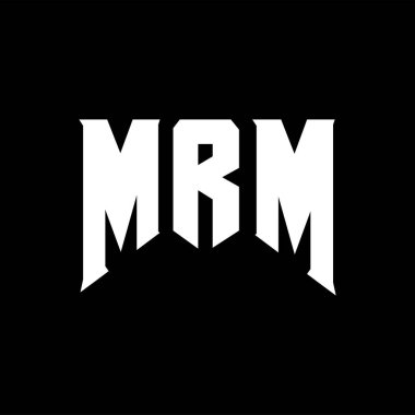 Teknoloji şirketi için MRM mektup logosu tasarımı. MRM logosu siyah-beyaz renk kombinasyonu tasarladı. MRM logosu, MRM vektörü, MRM tasarımı, MRM simgesi, MRM alfabesi. MRM tipografi logosu tasarımı.