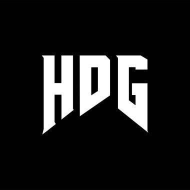Teknoloji şirketi için HDG harf logosu tasarımı. HDG logo tasarımı siyah ve beyaz renk kombinasyonu. HDG logosu, HDG vektörü, HDG tasarımı, HDG simgesi, HDG alfabesi. HDG tipografi logosu tasarımı.