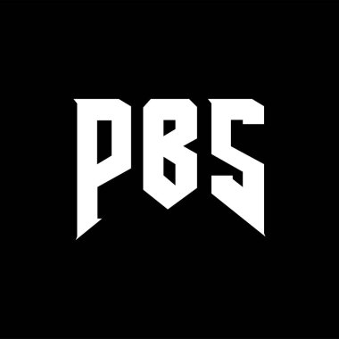 Teknoloji şirketi için PBS mektup logosu tasarımı. PBS logo tasarımı siyah-beyaz renk kombinasyonu. PBS logosu, PBS vektörü, PBS tasarımı, PBS simgesi, PBS alfabesi. PBS tipografi logosu tasarımı.