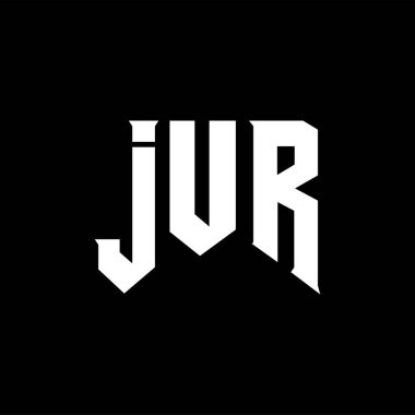 Teknoloji şirketi için JUR mektup logosu tasarımı. JUR logo tasarımı siyah ve beyaz renk kombinasyonu. JUR logosu, JUR vektörü, JUR tasarımı, JUR simgesi, JUR alfabesi. JUR tipografi logosu tasarımı.