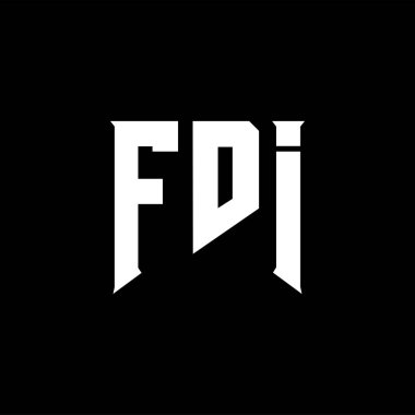 Teknoloji şirketi için DDY mektup logosu tasarımı. DDY logo tasarımı siyah ve beyaz renk kombinasyonu. DDY logosu, DDY vektörü, DDY tasarımı, DDY simgesi, DDY alfabesi. DDY tipografi logosu tasarımı.