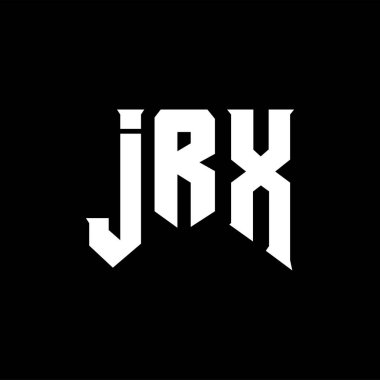 Teknoloji şirketi için JRX mektup logosu tasarımı. JRX logo tasarımı siyah ve beyaz renk kombinasyonu. JRX logosu, JRX vektörü, JRX tasarımı, JRX simgesi, JRX alfabesi. JRX tipografi logosu tasarımı.