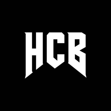 Teknoloji şirketi için HCB harf logosu tasarımı. HCB logo tasarımı siyah ve beyaz renk kombinasyonu. HCB logosu, HCB vektörü, HCB tasarımı, HCB simgesi, HCB alfabesi. HCB tipografi logosu tasarımı.
