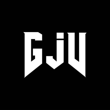 Teknoloji şirketi için GJV harf logosu tasarımı. GJV logo tasarımı siyah ve beyaz renk kombinasyonu. GJV logosu, GJV vektörü, GJV tasarımı, GJV simgesi, GJV alfabesi. GJV tipografi logosu tasarımı.