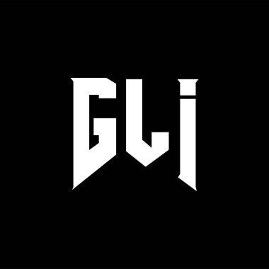 Teknoloji şirketi için GLI harf logosu tasarımı. GLI logo tasarımı siyah ve beyaz renk kombinasyonu. GLI logosu, GLI vektörü, GLI tasarımı, GLI simgesi, GLI alfabesi. GLI tipografi logosu tasarımı.