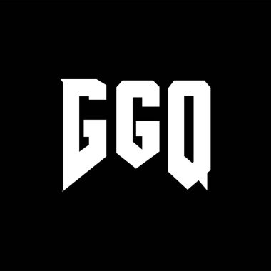 Teknoloji şirketi için GGQ harf logosu tasarımı. GGQ logo tasarımı siyah ve beyaz renk kombinasyonu. GGQ logosu, GGQ vektörü, GGQ tasarımı, GGQ simgesi, GGQ alfabesi. GGQ tipografi logosu tasarımı.