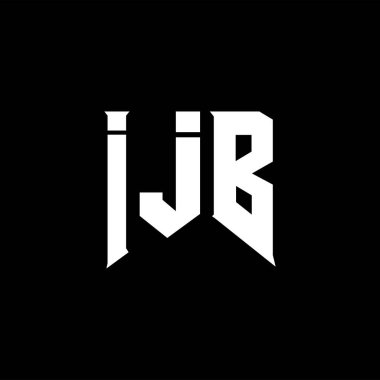 Teknoloji şirketi için IJB mektup logosu tasarımı. IJB logo tasarımı siyah ve beyaz renk kombinasyonu. IJB logosu, IJB vektörü, IJB tasarımı, IJB simgesi, IJB alfabesi. IJB tipografi logosu tasarımı.