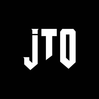 Teknoloji şirketi için JTO mektup logosu tasarımı. JTO logosu siyah-beyaz renk kombinasyonu tasarladı. JTO logosu, JTO vektörü, JTO tasarımı, JTO simgesi, JTO alfabesi. JTO tipografi logosu tasarımı.