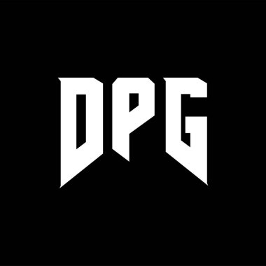 Teknoloji şirketi için DPG mektup logosu tasarımı. DPG logo tasarımı siyah ve beyaz renk kombinasyonu. DPG logosu, DPG vektörü, DPG tasarımı, DPG simgesi, DPG alfabesi. DPG tipografi logo tasarımı.