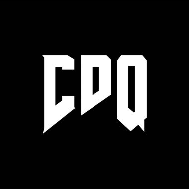 Teknoloji şirketi için CDQ mektup logosu tasarımı. CDQ logo tasarımı siyah ve beyaz renk kombinasyonu. CDQ logosu, CDQ vektörü, CDQ tasarımı, CDQ simgesi, CDQ alfabesi. CDQ tipografi logosu tasarımı.
