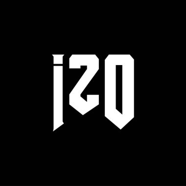 Teknoloji şirketi için IZO harf logosu tasarımı. IZO logosu siyah-beyaz renk kombinasyonu tasarladı. IZO logosu, IZO vektörü, IZO tasarımı, IZO simgesi, IZO alfabesi. IZO tipografi logosu tasarımı.