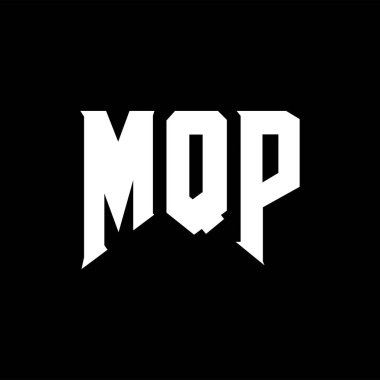 Teknoloji şirketi için MQP harf logosu tasarımı. MQP logo tasarımı siyah ve beyaz renk kombinasyonu. MQP logosu, MQP vektörü, MQP tasarımı, MQP simgesi, MQP alfabesi. MQP tipografi logosu tasarımı.