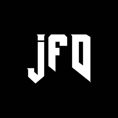 Teknoloji şirketi için JFD mektup logosu tasarımı. JFD logo tasarımı siyah-beyaz renk kombinasyonu. JFD logosu, JFD vektörü, JFD tasarımı, JFD simgesi, JFD alfabesi. JFD tipografi logosu tasarımı.