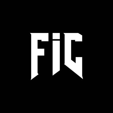 Teknoloji şirketi için FIC mektup logosu tasarımı. FIC logo tasarımı siyah ve beyaz renk kombinasyonu. FIC logosu, FIC vektörü, FIC tasarımı, FIC simgesi, FIC alfabesi. FIC tipografi logosu tasarımı.