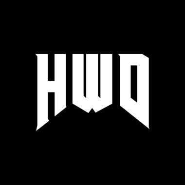 Teknoloji şirketi için HWD mektup logosu tasarımı. HWD logo tasarımı siyah ve beyaz renk kombinasyonu. HWD logosu, HWD vektörü, HWD tasarımı, HWD simgesi, HWD alfabesi. HWD tipografi logosu tasarımı.