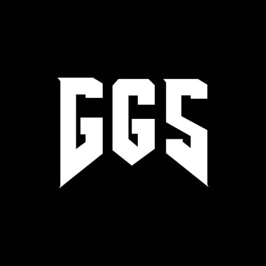 Teknoloji şirketi için GGS mektup logosu tasarımı. GGS logo tasarımı siyah ve beyaz renk kombinasyonu. GGS logosu, GGS vektörü, GGS tasarımı, GGS simgesi, GGS alfabesi. GGS tipografi logo tasarımı.
