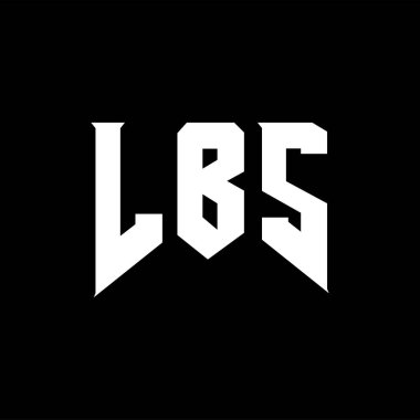Teknoloji şirketi için LBS mektup logosu tasarımı. LBS logo tasarımı siyah ve beyaz renk kombinasyonu. LBS logosu, LBS vektörü, LBS tasarımı, LBS simgesi, LBS alfabesi. LBS tipografi logosu tasarımı.