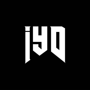 Teknoloji şirketi için IYD mektup logosu tasarımı. IYD logo tasarımı siyah ve beyaz renk kombinasyonu. IYD logosu, IYD vektörü, IYD tasarımı, IYD simgesi, IYD alfabesi. IYD tipografi logosu tasarımı.