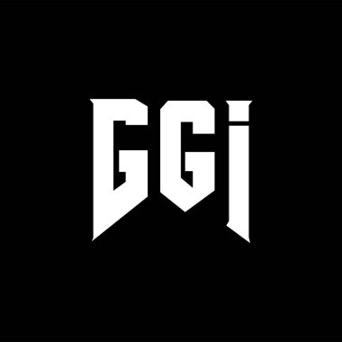 Teknoloji şirketi için GGI harf logosu tasarımı. GGI logo tasarımı siyah ve beyaz renk kombinasyonu. GGI logosu, GGI vektörü, GGGI tasarımı, GGGI simgesi, GGGI alfabesi. GGI tipografi logosu tasarımı.