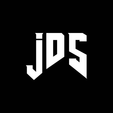 Teknoloji şirketi için JDS mektup logosu tasarımı. JDS logo tasarımı siyah ve beyaz renk kombinasyonu. JDS logosu, JDS vektörü, JDS tasarımı, JDS simgesi, JDS alfabesi. JDS tipografi logosu tasarımı.