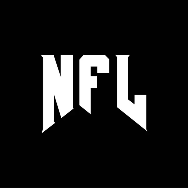 Teknoloji şirketi için NFL mektup logosu tasarımı. NFL logo tasarımı siyah ve beyaz renk kombinasyonu. NFL logosu, NFL vektörü, NFL tasarımı, NFL simgesi, NFL alfabesi. NFL tipografi logosu tasarımı.