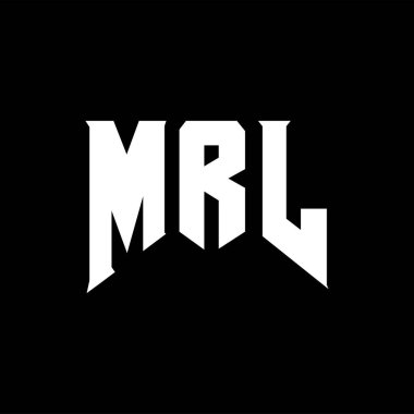 Teknoloji şirketi için MRL mektup logosu tasarımı. MRL logosu siyah-beyaz renk kombinasyonu tasarladı. MRL logosu, MRL vektörü, MRL tasarımı, MRL simgesi, MRL alfabesi. MRL tipografi logosu tasarımı.