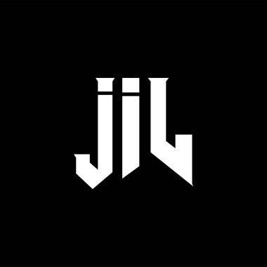 Teknoloji şirketi için JIL mektup logosu tasarımı. JIL logo tasarımı siyah ve beyaz renk kombinasyonu. JIL logosu, JIL vektörü, JIL tasarımı, JIL simgesi, JIL alfabesi. JIL tipografi logosu tasarımı.