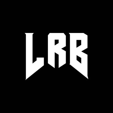 Teknoloji şirketi için LRB harf logosu tasarımı. LRB logo tasarımı siyah ve beyaz renk kombinasyonu. LRB logosu, LRB vektörü, LRB tasarımı, LRB simgesi, LRB alfabesi. LRB tipografi logosu tasarımı.