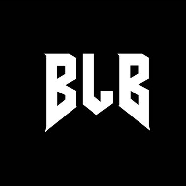 Teknoloji şirketi için BLB harf logosu tasarımı. BLB logo tasarımı siyah ve beyaz renk kombinasyonu. BLB logosu, BLB vektörü, BLB tasarımı, BLB simgesi, BLB alfabesi. BLB tipografi logosu tasarımı.