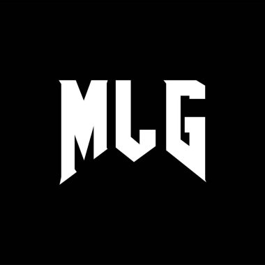 Teknoloji şirketi için MLG harf logosu tasarımı. MLG logo tasarımı siyah ve beyaz renk kombinasyonu. MLG logosu, MLG vektörü, MLG tasarımı, MLG simgesi, MLG alfabesi. MLG tipografi logosu tasarımı.