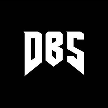 DBS letter logo design for technology company. DBS logo design black and white color combination. DBS logo, DBS vector, DBS design, DBS icon, DBS alphabet. DBS typography logo design. clipart