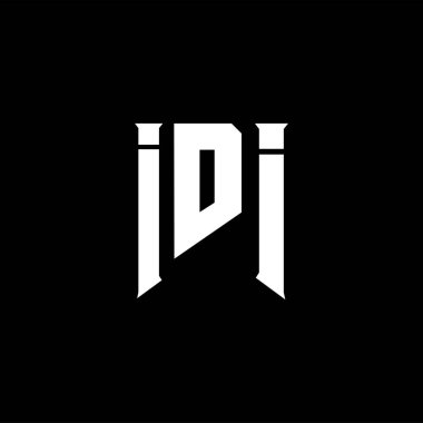 Teknoloji şirketi için IDI mektup logosu tasarımı. IDI logo tasarımı siyah ve beyaz renk kombinasyonu. IDI logosu, IDI vektörü, IDI tasarımı, IDI simgesi, IDI alfabesi. IDI tipografi logosu tasarımı.