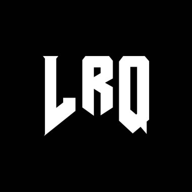 Teknoloji şirketi için LRQ harf logosu tasarımı. LRQ logo tasarımı siyah ve beyaz renk kombinasyonu. LRQ logosu, LRQ vektörü, LRQ tasarımı, LRQ simgesi, LRQ alfabesi. LRQ tipografi logosu tasarımı.
