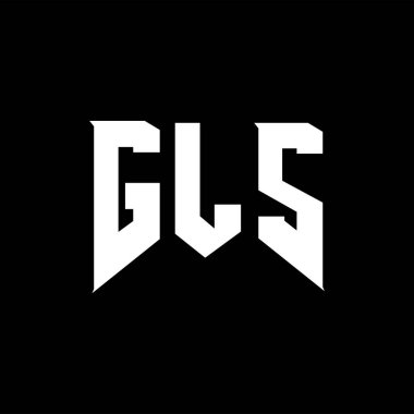 Teknoloji şirketi için GLS mektup logosu tasarımı. GLS logo tasarımı siyah ve beyaz renk kombinasyonu. GLS logosu, GLS vektörü, GLS tasarımı, GLS simgesi, GLS alfabesi. GLS tipografi logosu tasarımı.