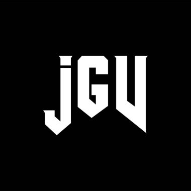 Teknoloji şirketi için JGV mektup logosu tasarımı. JGV logo tasarımı siyah ve beyaz renk kombinasyonu. JGV logosu, JGV vektörü, JGV tasarımı, JGV simgesi, JGV alfabesi. JGV tipografi logosu tasarımı.