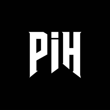 Teknoloji şirketi için PIH mektup logosu tasarımı. PIH logosu siyah ve beyaz renk kombinasyonu tasarladı. PIH logosu, PIH vektörü, PIH tasarımı, PIH simgesi, PIH alfabesi. PIH tipografi logosu tasarımı.