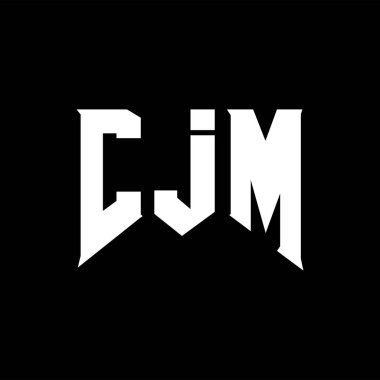 Teknoloji şirketi için CJM mektup logosu tasarımı. CJM logo tasarımı siyah ve beyaz renk kombinasyonu. CJM logosu, CJM vektörü, CJM tasarımı, CJM simgesi, CJM alfabesi. CJM tipografi logosu tasarımı.