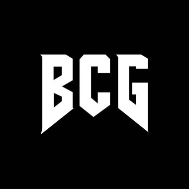 Teknoloji şirketi için BCG harf logosu tasarımı. BCG logo tasarımı siyah ve beyaz renk kombinasyonu. BCG logosu, BCG vektörü, BCG tasarımı, BCG simgesi, BCG alfabesi. BCG tipografi logo tasarımı.
