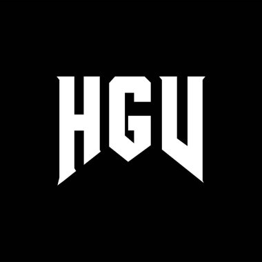 Teknoloji şirketi için HGV harf logosu tasarımı. HGV logo tasarımı siyah ve beyaz renk kombinasyonu. HGV logosu, HGV vektörü, HGV tasarımı, HGV simgesi, HGV alfabesi. HGV tipografi logosu tasarımı.