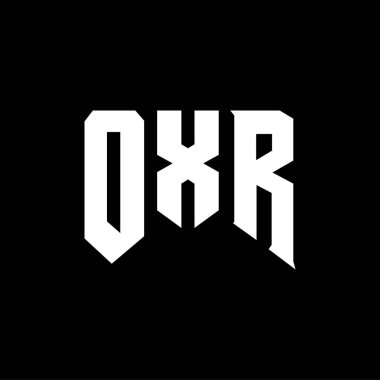 Teknoloji şirketi için OXR harf logosu tasarımı. OXR logo tasarımı siyah ve beyaz renk kombinasyonu. OXR logosu, OXR vektörü, OXR tasarımı, OXR simgesi, OXR alfabesi. OXR tipografi logosu tasarımı.