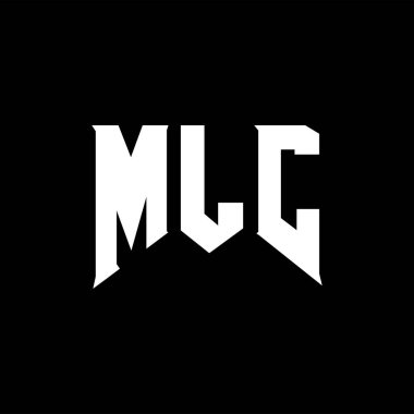 Teknoloji şirketi için MLC mektup logosu tasarımı. MLC logo tasarımı siyah ve beyaz renk kombinasyonu. MLC logosu, MLC vektörü, MLC tasarımı, MLC simgesi, MLC alfabesi. MLC tipografi logosu tasarımı.