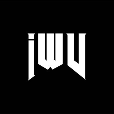 Teknoloji şirketi için IWV mektup logosu tasarımı. IWV logo tasarımı siyah ve beyaz renk kombinasyonu. IWV logosu, IWV vektörü, IWV tasarımı, IWV simgesi, IWV alfabesi. IWV tipografi logosu tasarımı.