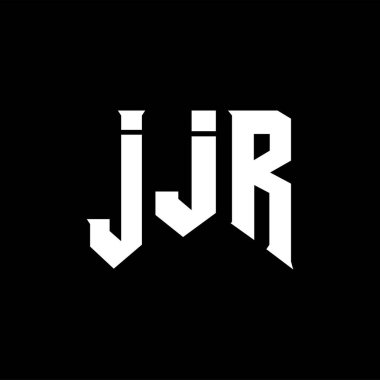 Teknoloji şirketi için JJR mektup logosu tasarımı. JJR logo tasarımı siyah ve beyaz renk kombinasyonu. JJR logosu, JJR vektörü, JJR tasarımı, JJR simgesi, JJR alfabesi. JJR tipografi logosu tasarımı.