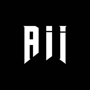 Teknoloji şirketi için tüm harf logosu tasarımları. Tüm logo tasarımı siyah ve beyaz renk kombinasyonu. Tüm logo, tüm vektör, tüm tasarım, tüm simge, tüm alfabe. Tüm tipografi logosu tasarımı.